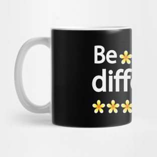 Be different creative typography design Mug